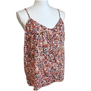 Old Navy Floral Print V Neck Cami Top Size XXL Babydoll‎ Cottage Whimsy Ditsy